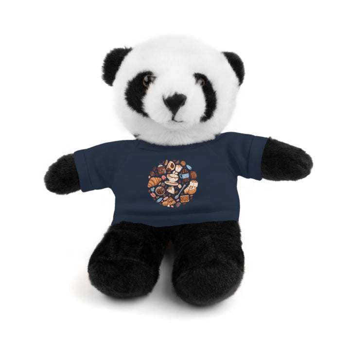 Custom Stuffed Animal w/ Coffee & Dessert Tee – Cute Plush Gift 8”