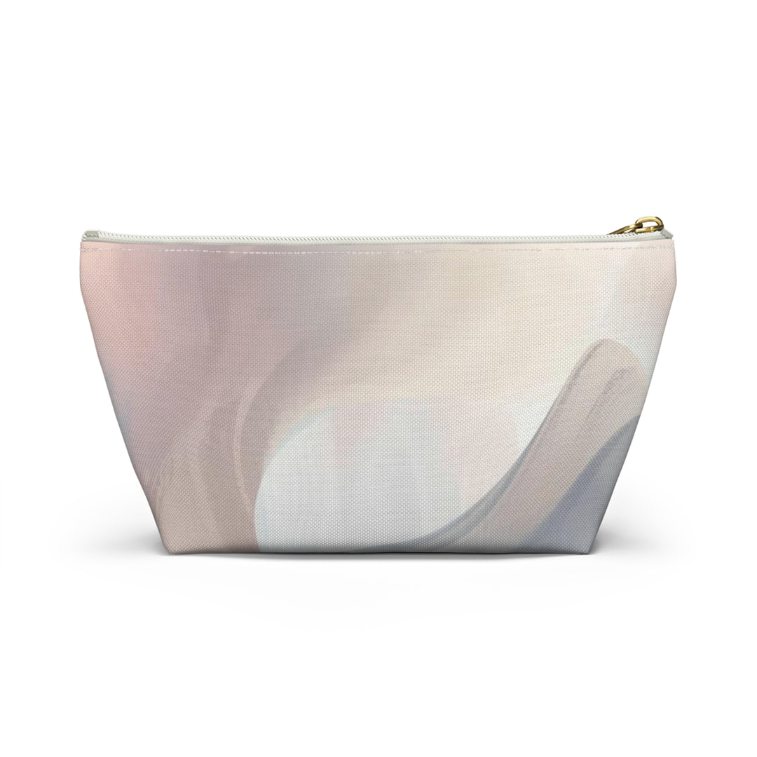 Chic T-Bottom Accessory Pouch – Pastel Abstract, Stylish Organizer Bag