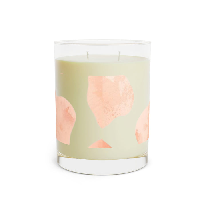 Modern Blush Watercolor Scented Candle 11oz – Soy, Long Burn, Gift-Ready