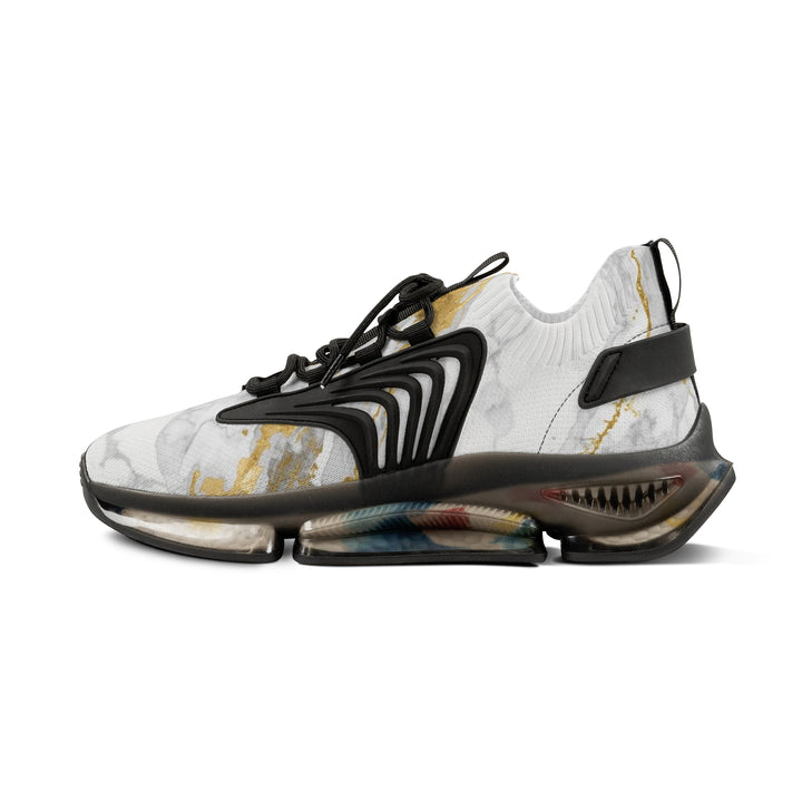 Men’s Mesh Sneakers – Marble Gold Design, Breathable, Fashion-Forward Comfort