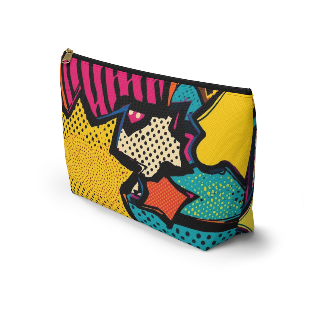 Pop Art T-Bottom Accessory Pouch – Stylish, Durable Organizer Bag