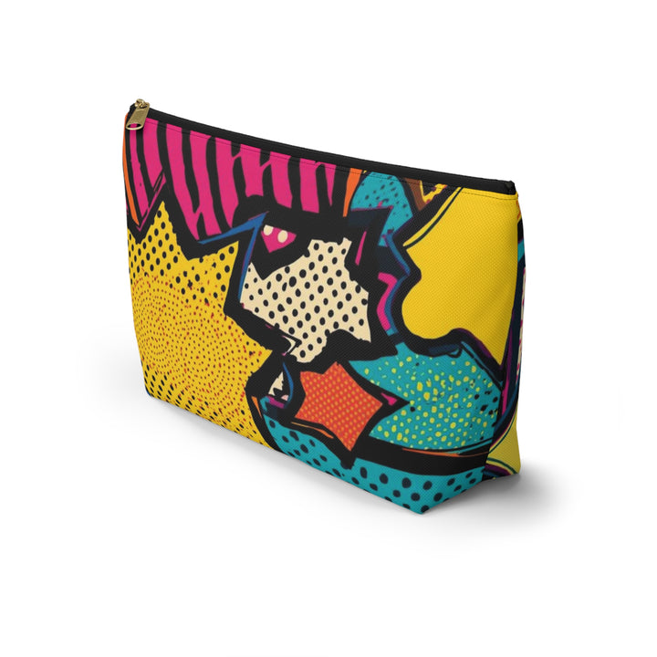 Pop Art T-Bottom Accessory Pouch – Stylish, Durable Organizer Bag