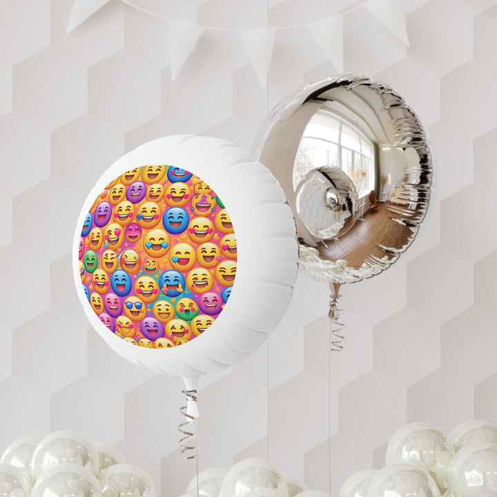 Custom Emoji Mylar Helium Balloon – Vibrant, Happy Faces for Any Party!