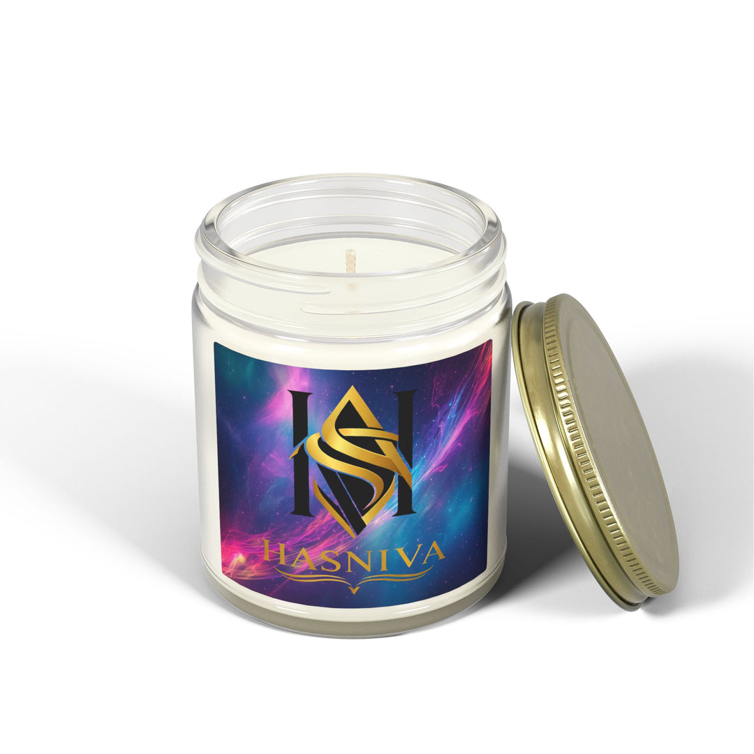 Cosmic Neon Scented Candles – Hand-Poured Coconut Apricot Wax, 4oz/9oz