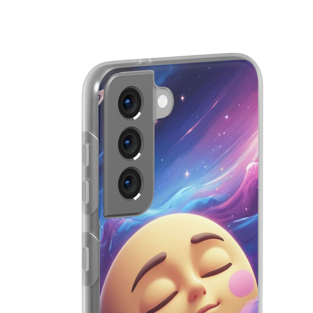 Flexi Case – Dreamy Galaxy Moon | Slim, Stylish & Durable Phone Cover