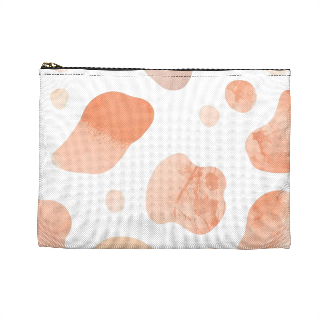 Chic Blush Abstract Accessory Pouch – Trendy, Durable & Multipurpose Bag