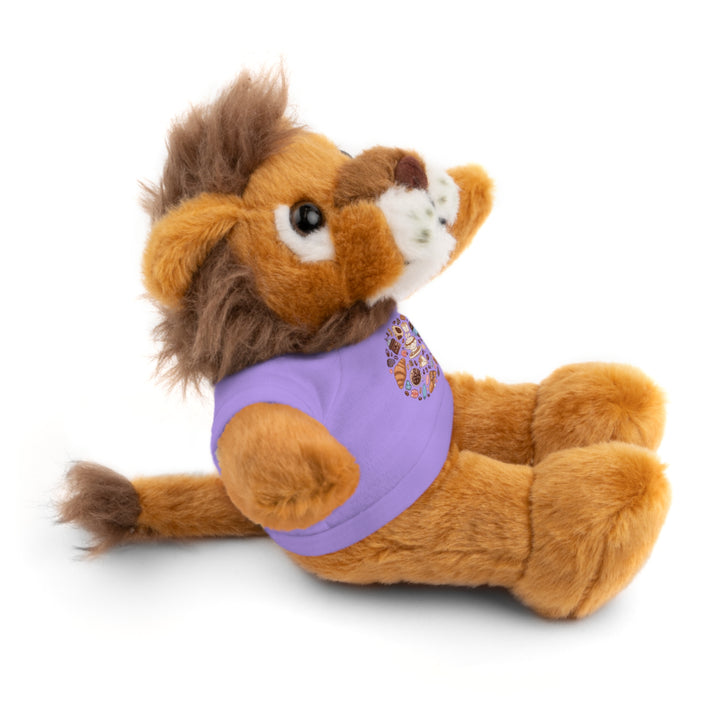 Custom Stuffed Animal w/ Coffee & Dessert Tee – Cute Plush Gift 8”