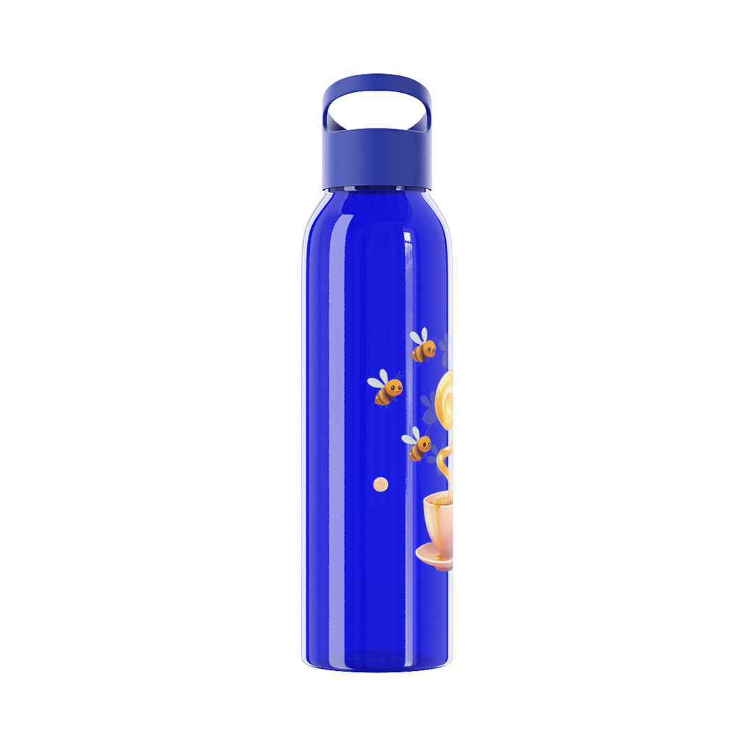 Sky Water Bottle – Cute Bee & Honey Teacup Design, 21.9oz, Trendy & Customizable