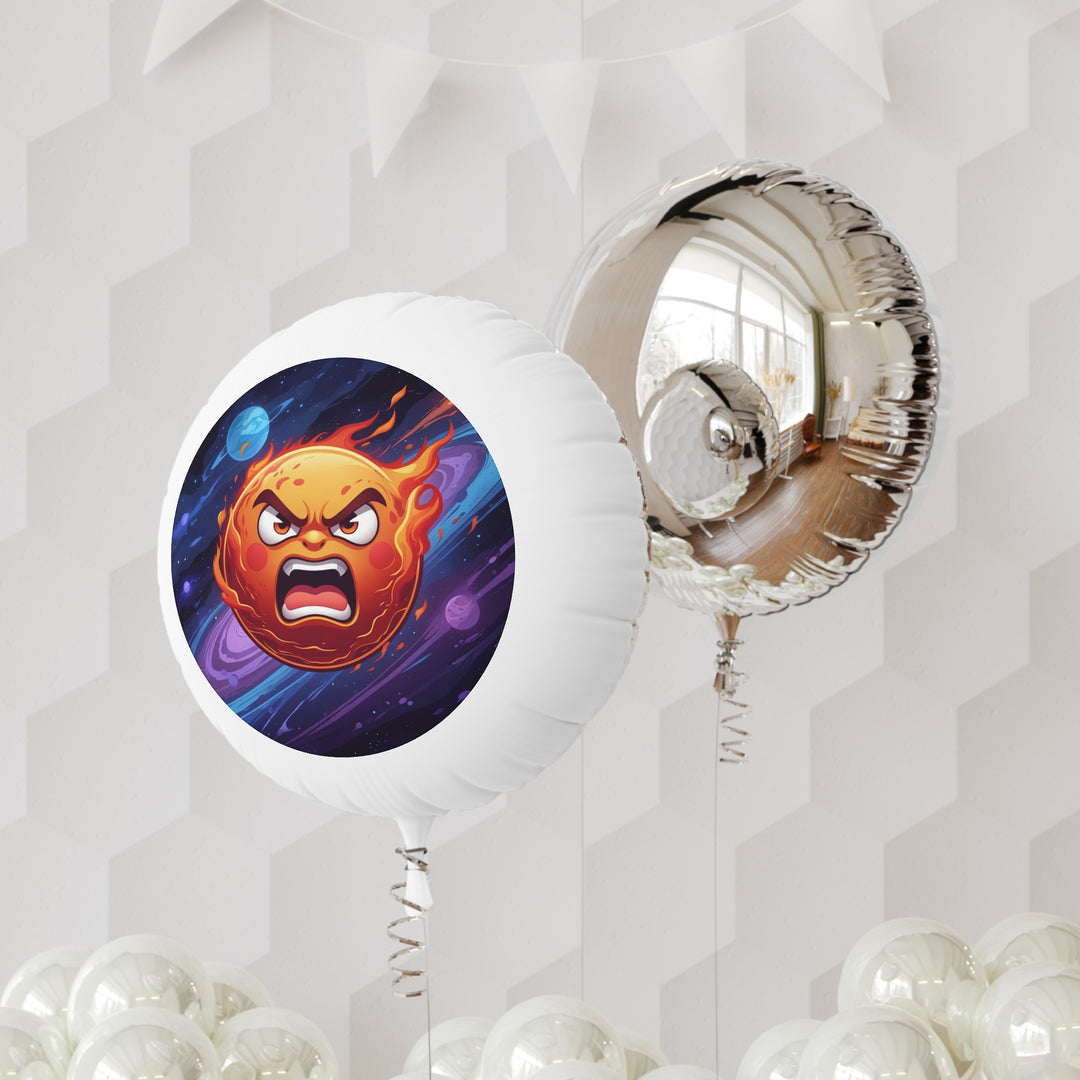 Custom Angry Sun Mylar Helium Balloon – Bold Cosmic Party Statement!