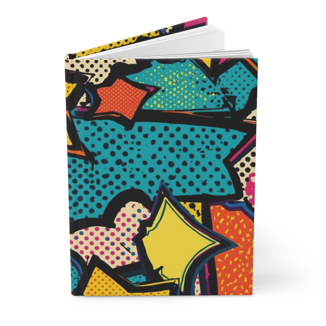 Comic Pop Art Matte Hardcover Journal – Custom, Vibrant & Fashion-Forward