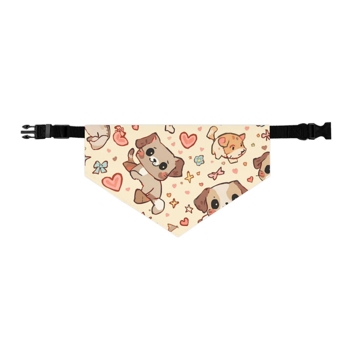 Cartoon Puppies & Kittens Pet Bandana Collar – Cute, Adjustable & Comfy