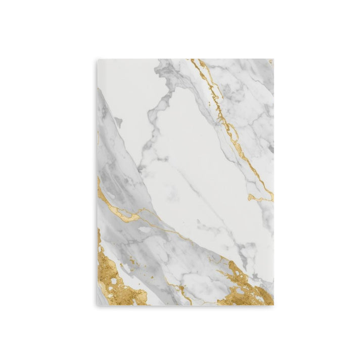 Luxury Marble Hardcover Puffy Notebook – Plush, Customizable, 3 Sizes
