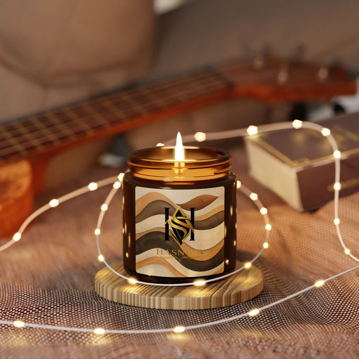 Amber Jar Soy Candle – Earthy Wave | Hand-Poured, Luxe Scents, 2 Sizes