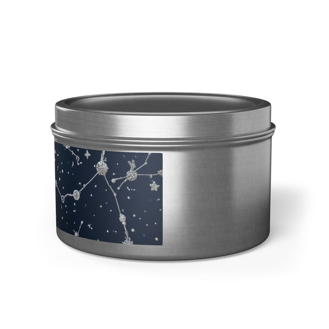 Celestial Tin Candle – Hand-Poured, Constellation Design, Long Burn USA