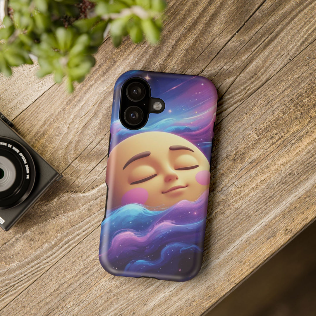 Galaxy Dream Moon Impact-Resistant Dual-Layer Phone Case – Custom & Cute