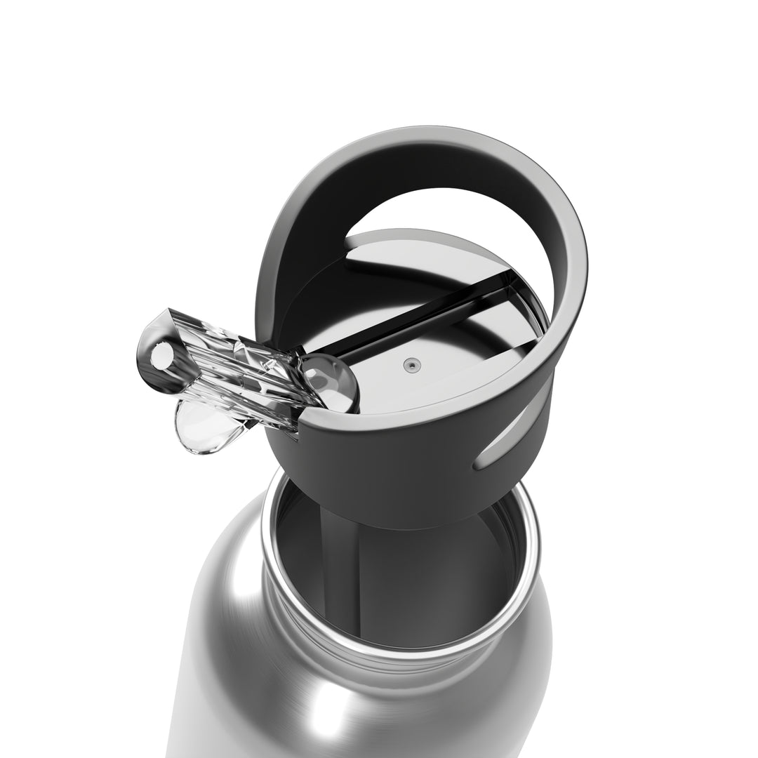 Chic Coffee Bean 20oz Stainless Steel Water Bottle w/ Straw – Leak-Proof, Stylish, Insulated