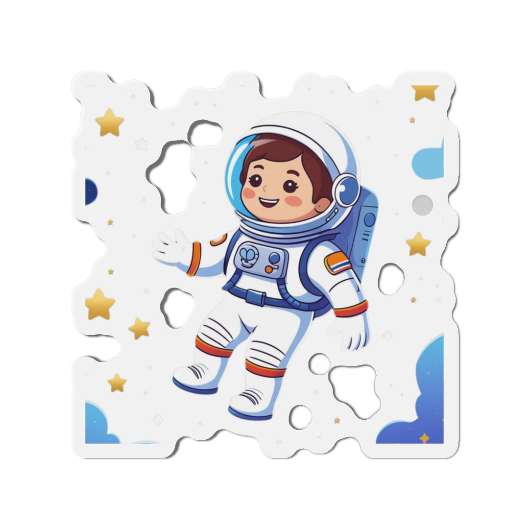 Custom Die-Cut Magnets – Astronaut Space Cartoon, Fun Decor & Gifts