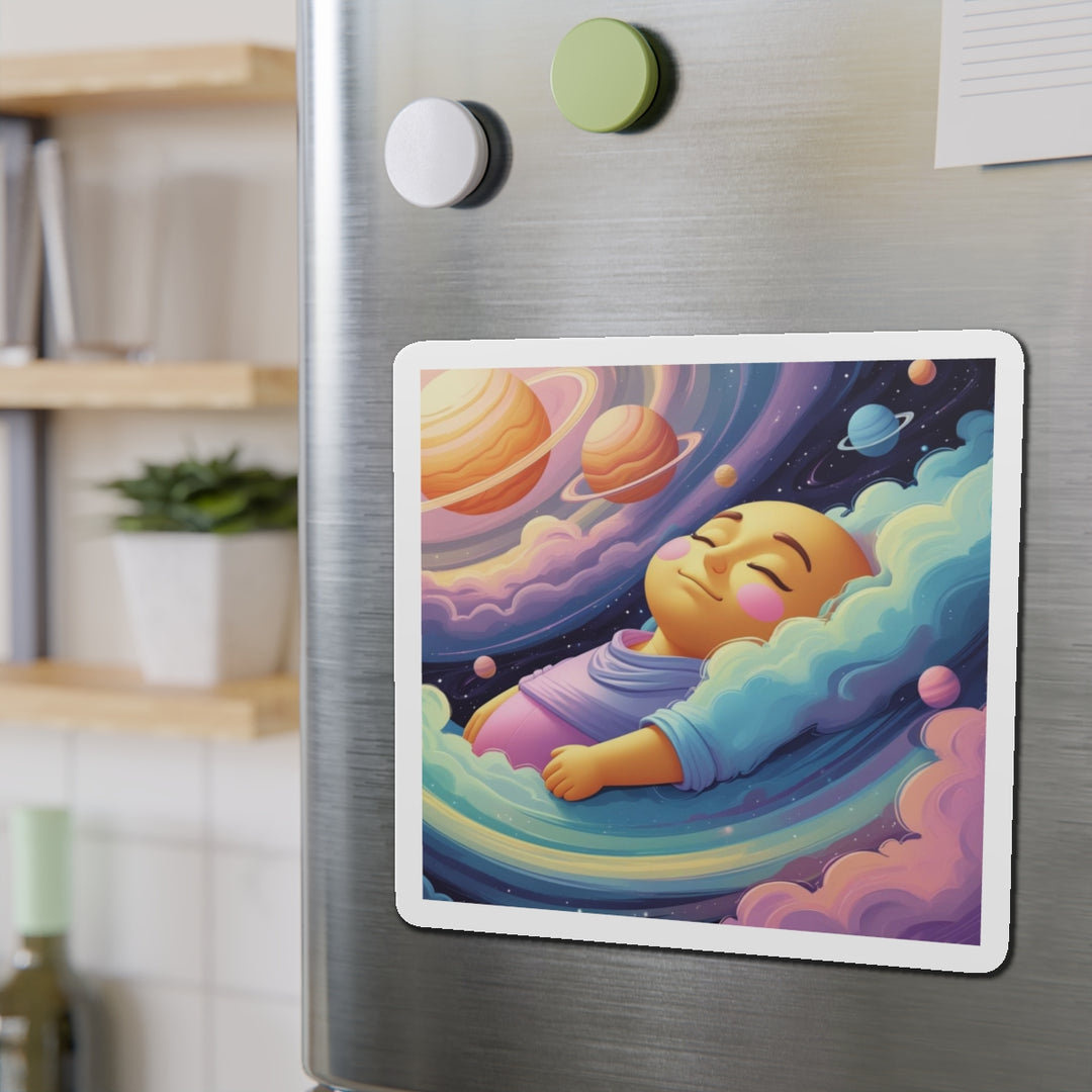 Custom Die-Cut Magnets – Dreamy Cosmic Baby Nursery Fridge Decor