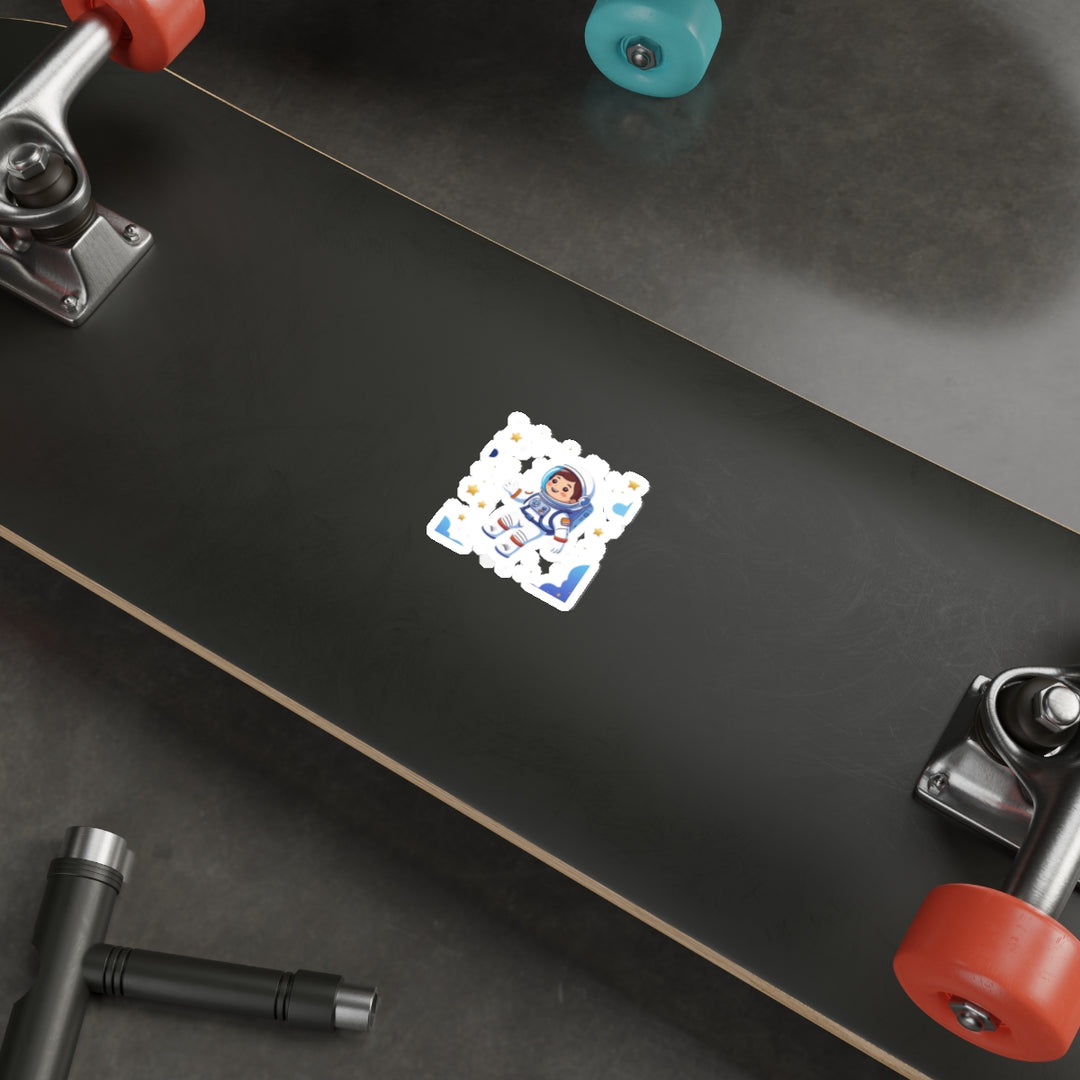 Custom Die-Cut Stickers – Space Astronaut Kids Art | Durable & Trendy