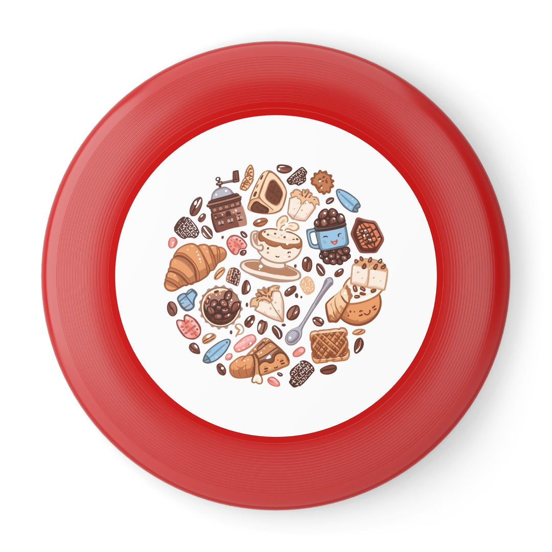 Wham-O Frisbee – Coffee & Dessert Cartoon Design | Fun Flying Disc Toy