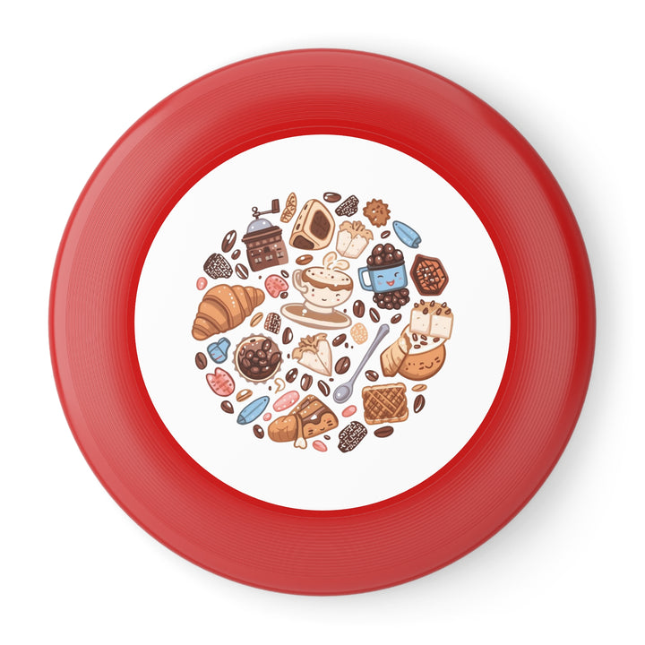 Wham-O Frisbee – Coffee & Dessert Cartoon Design | Fun Flying Disc Toy