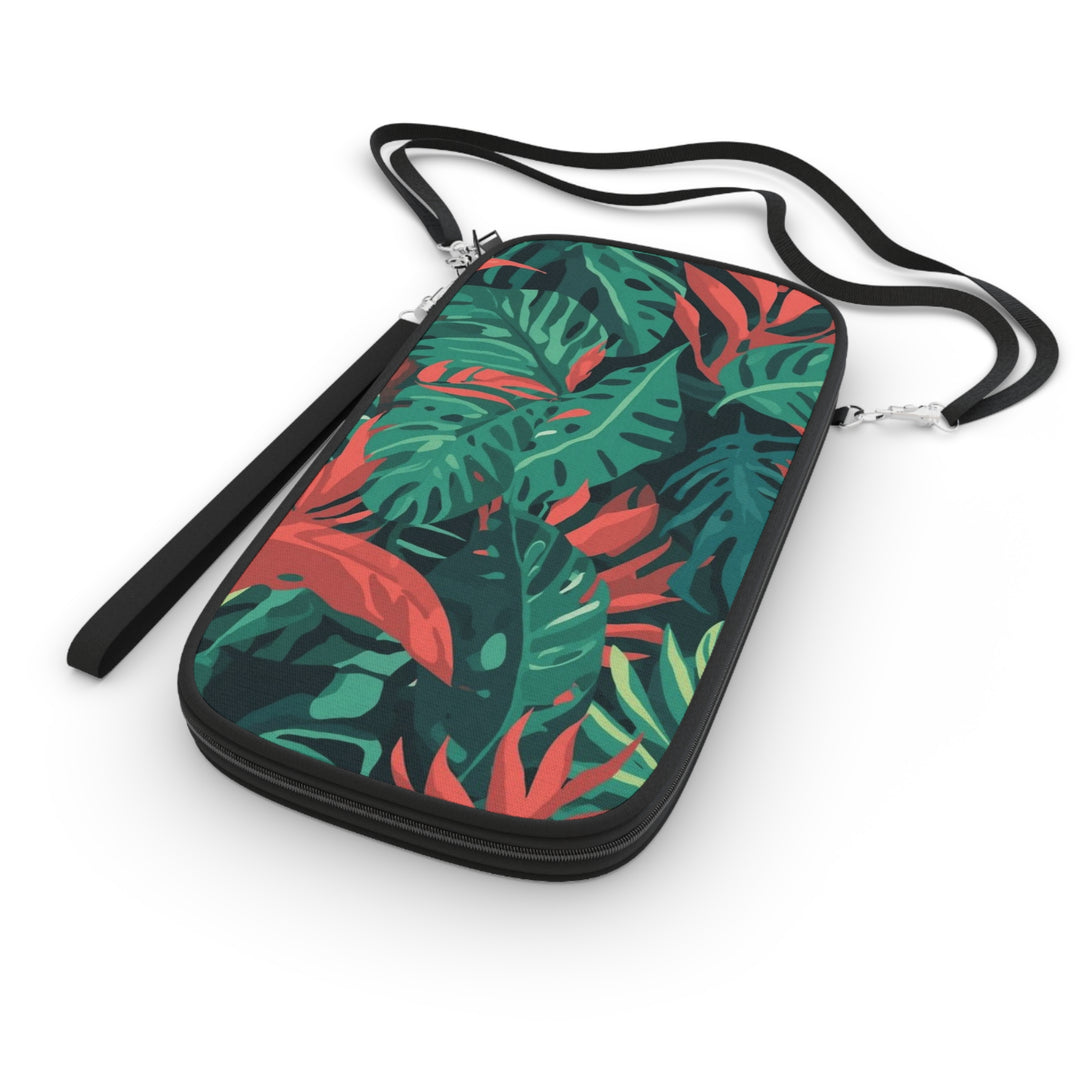 RFID Travel Passport Wallet – Tropical Leaf, Vegan Leather, Jungle Chic