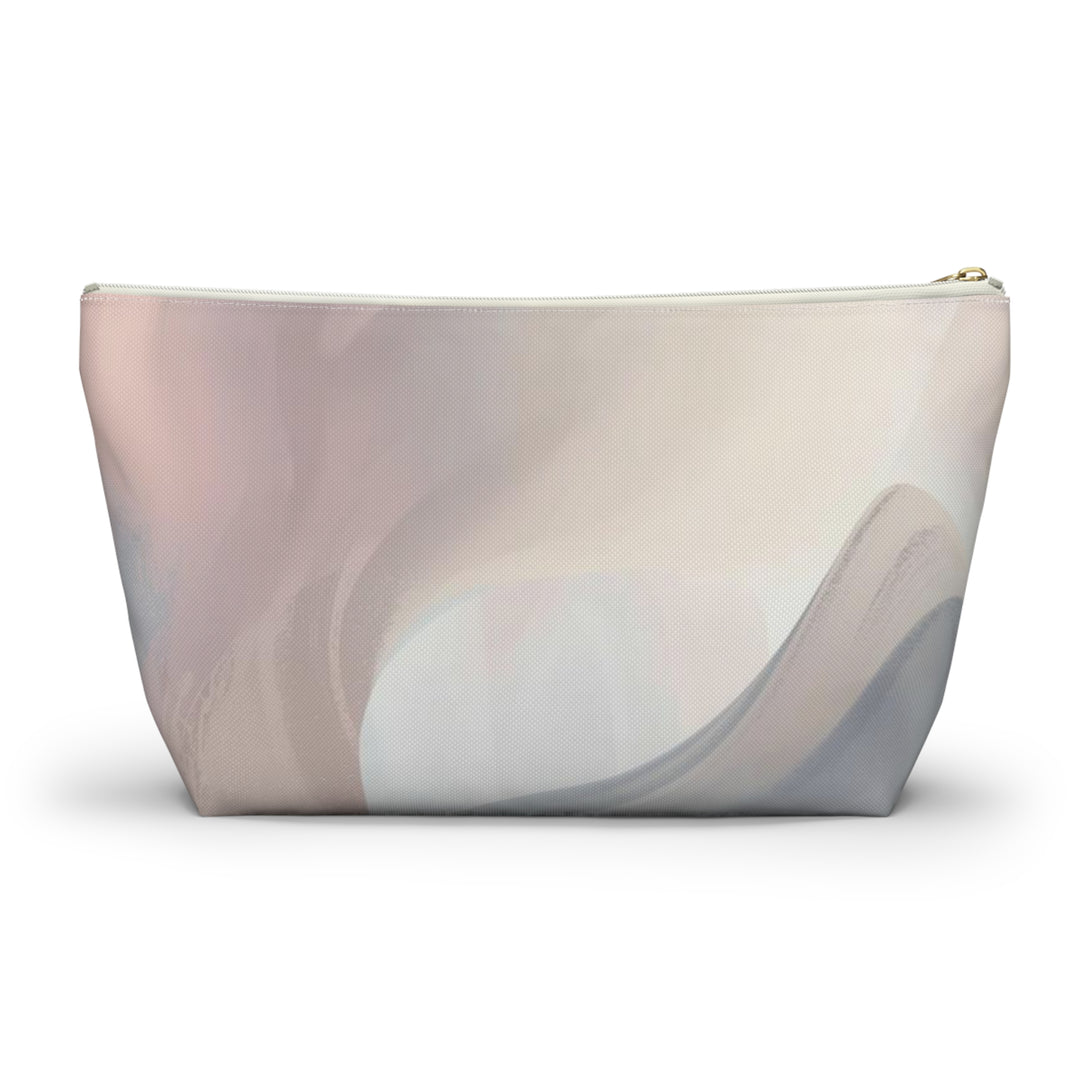 Chic T-Bottom Accessory Pouch – Pastel Abstract, Stylish Organizer Bag