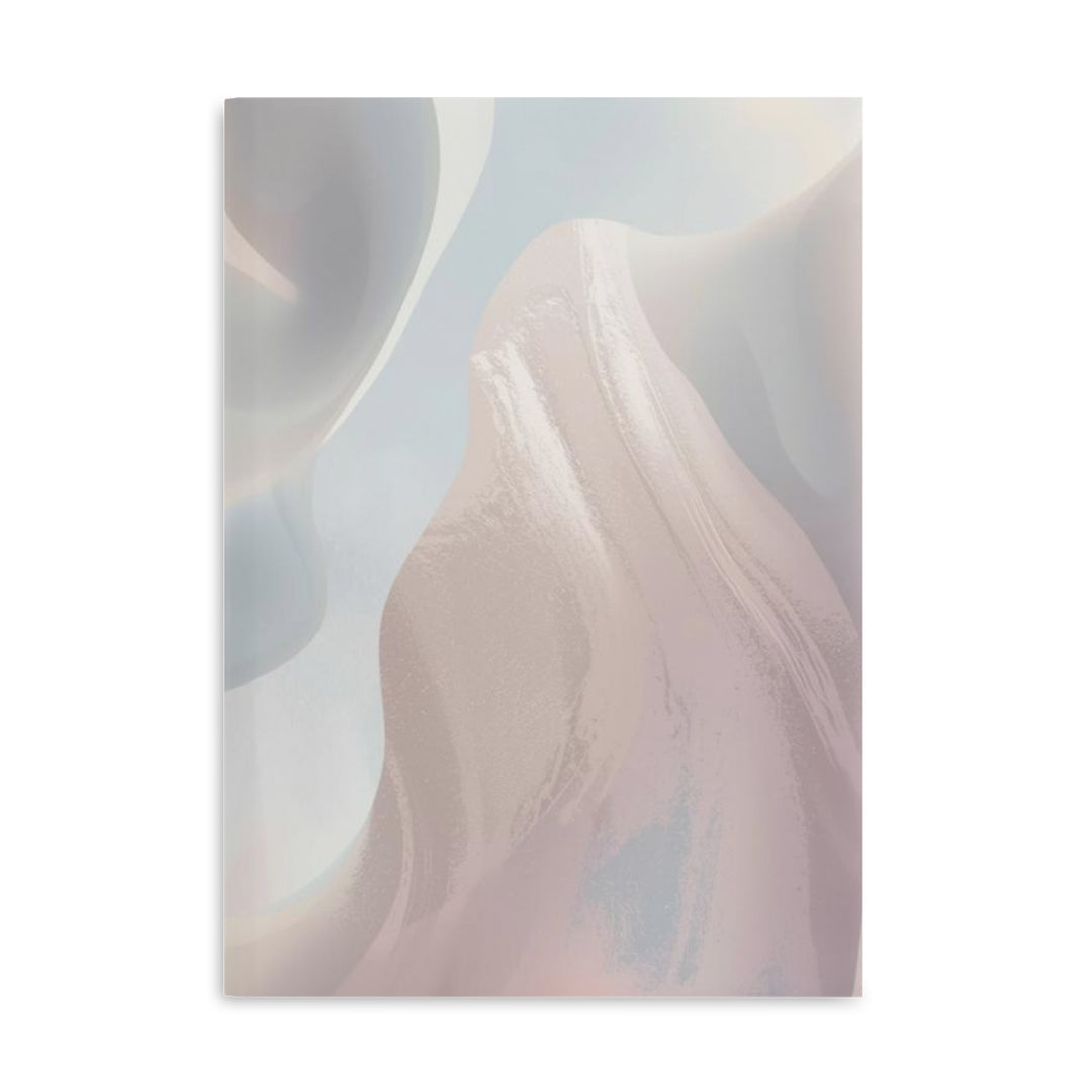 Luxury Puffy Hardcover Notebook – Pastel Abstract, Customizable, 3 Sizes