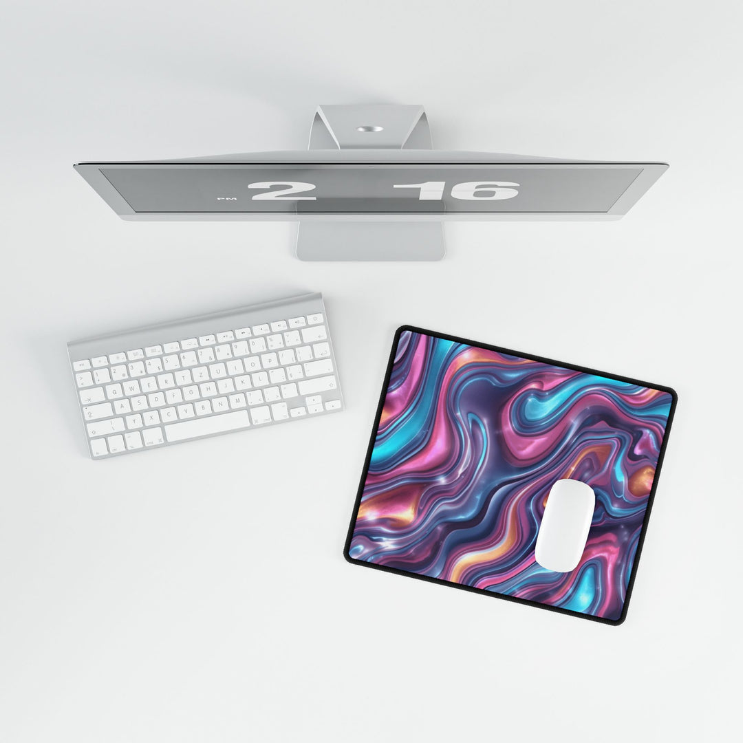Premium Iridescent Abstract Desk Mat – Modern, Durable & Stylish Workspace