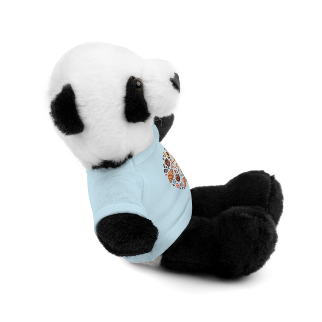 Custom Stuffed Animal w/ Coffee & Dessert Tee – Cute Plush Gift 8”
