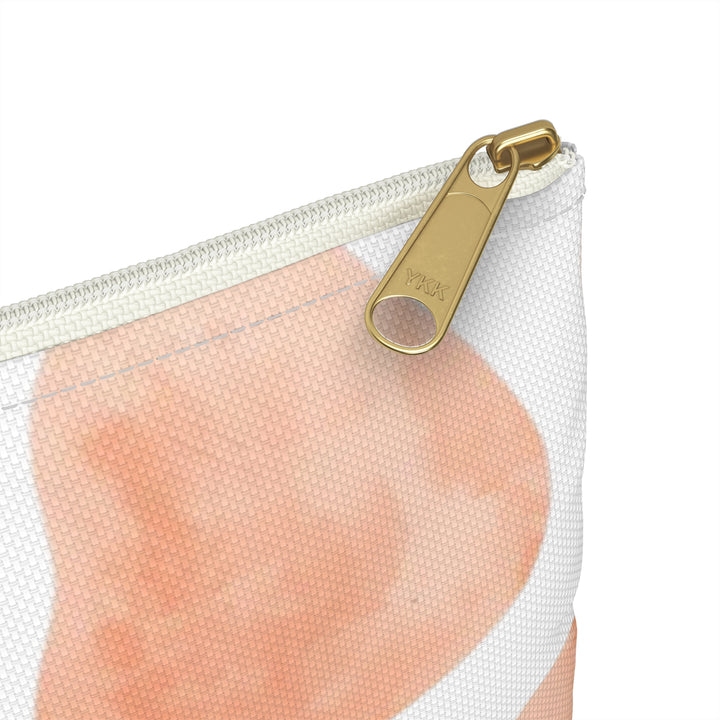 Chic Blush Abstract Accessory Pouch – Trendy, Durable & Multipurpose Bag