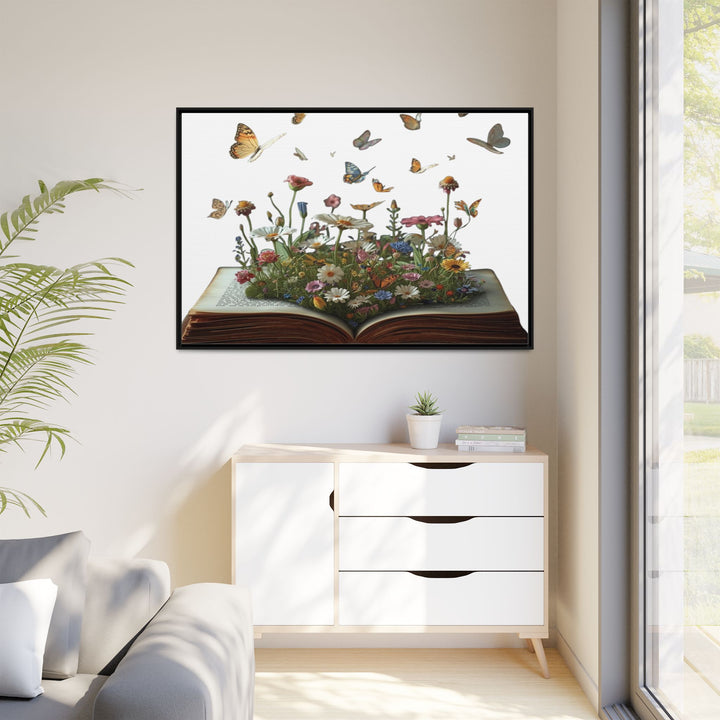 Whimsical Pop-Up Book Matte Canvas Art—Sustainable Framed Wall Décor