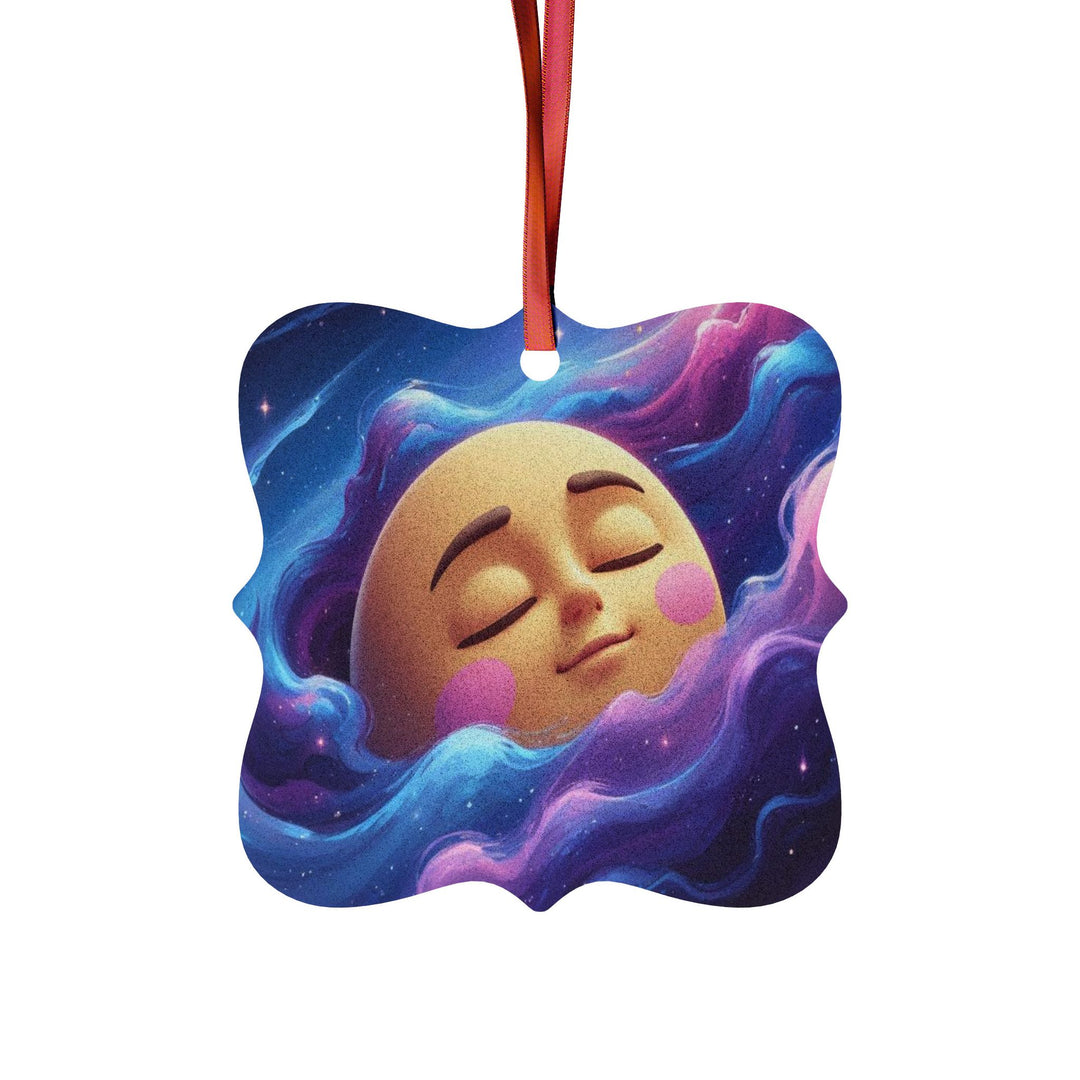 Personalized Galaxy Moon Aluminum Ornaments – Custom Space Gift Sets