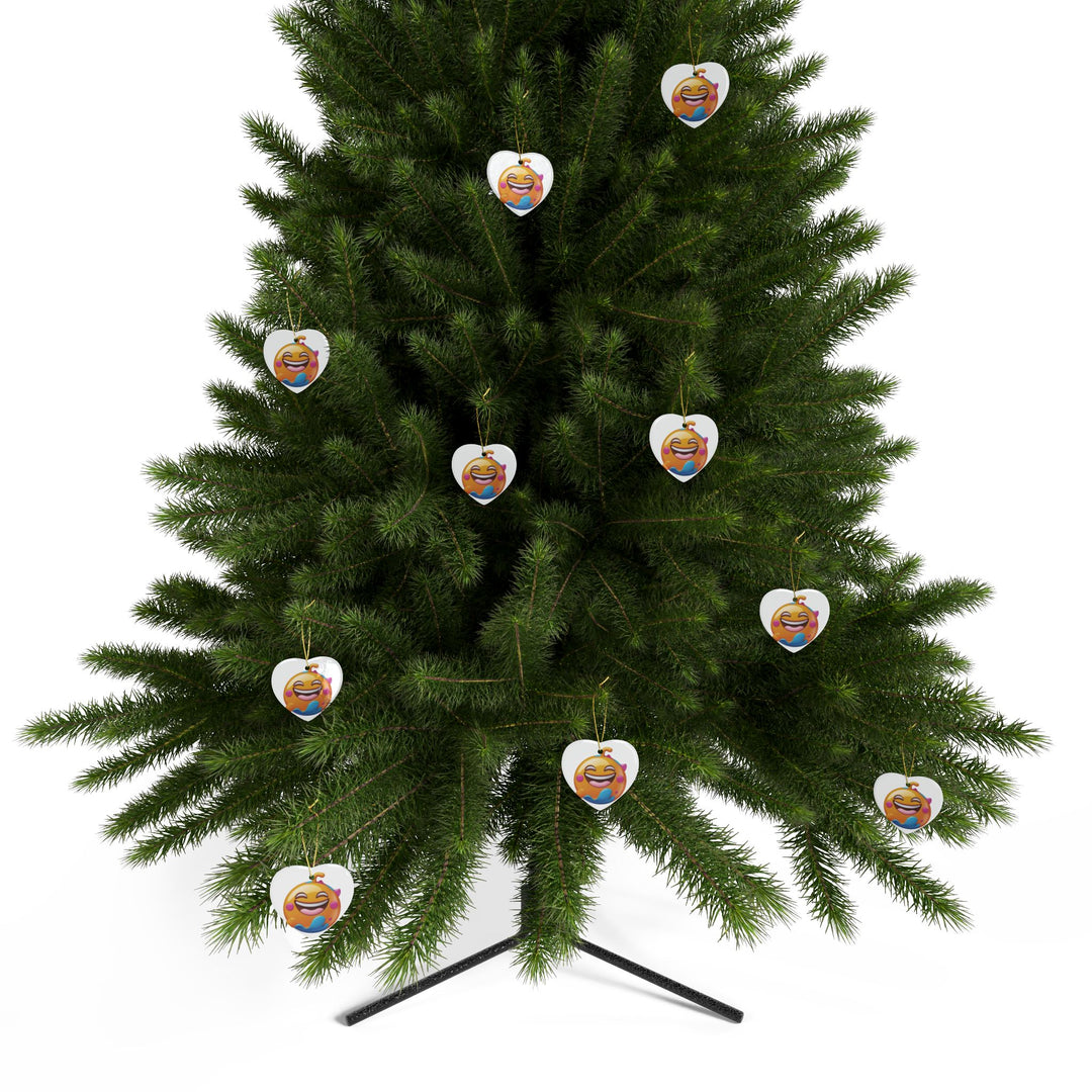 Personalized Ceramic Ornaments – Fun Emoji Design, Custom Sets, Gift-Ready!