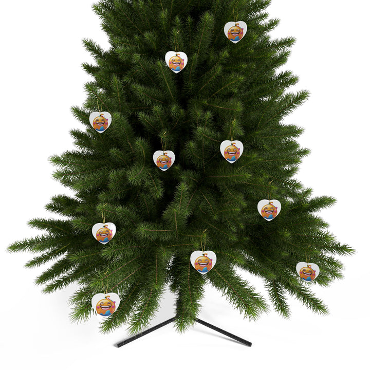 Personalized Ceramic Ornaments – Fun Emoji Design, Custom Sets, Gift-Ready!