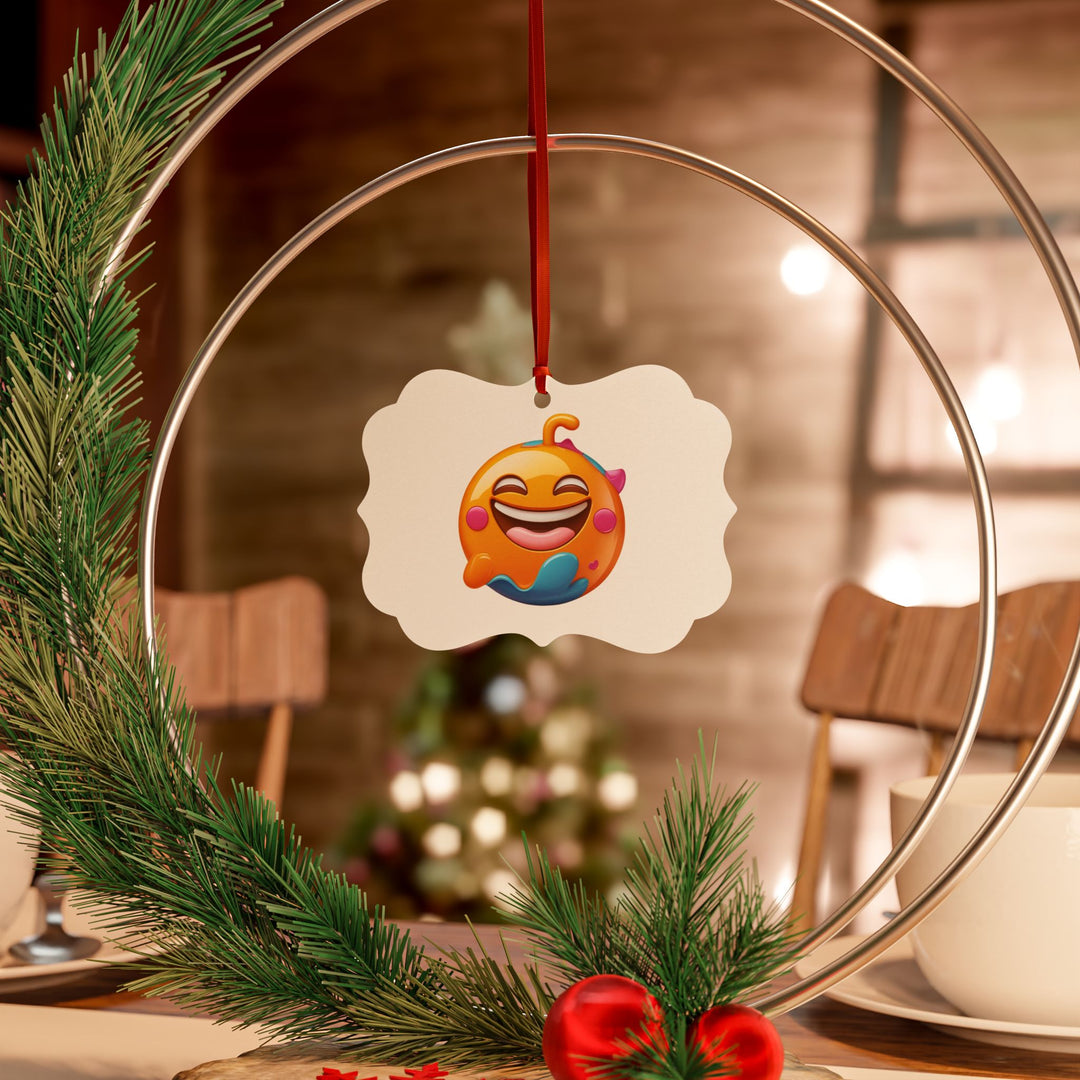 Custom Aluminum Ornaments – Fun Emoji Design, Personalized Gift Sets