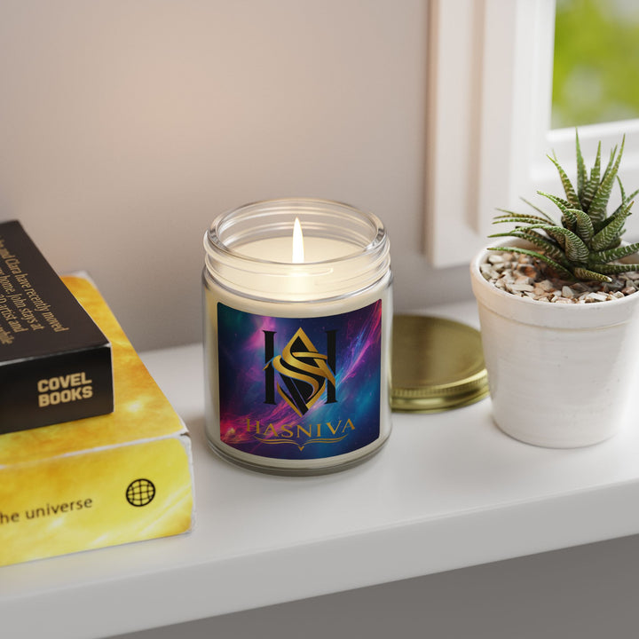 Cosmic Neon Scented Candles – Hand-Poured Coconut Apricot Wax, 4oz/9oz