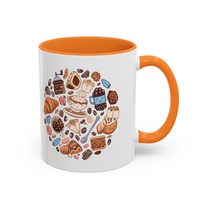 Colorful Cartoon Café Mugs 11oz/15oz – Playful Coffee & Dessert Art Cups