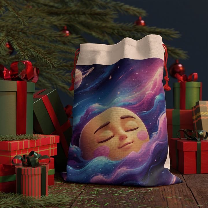 Whimsical Galaxy Gift Bag – Moon & Stars Customizable, Reusable Tote