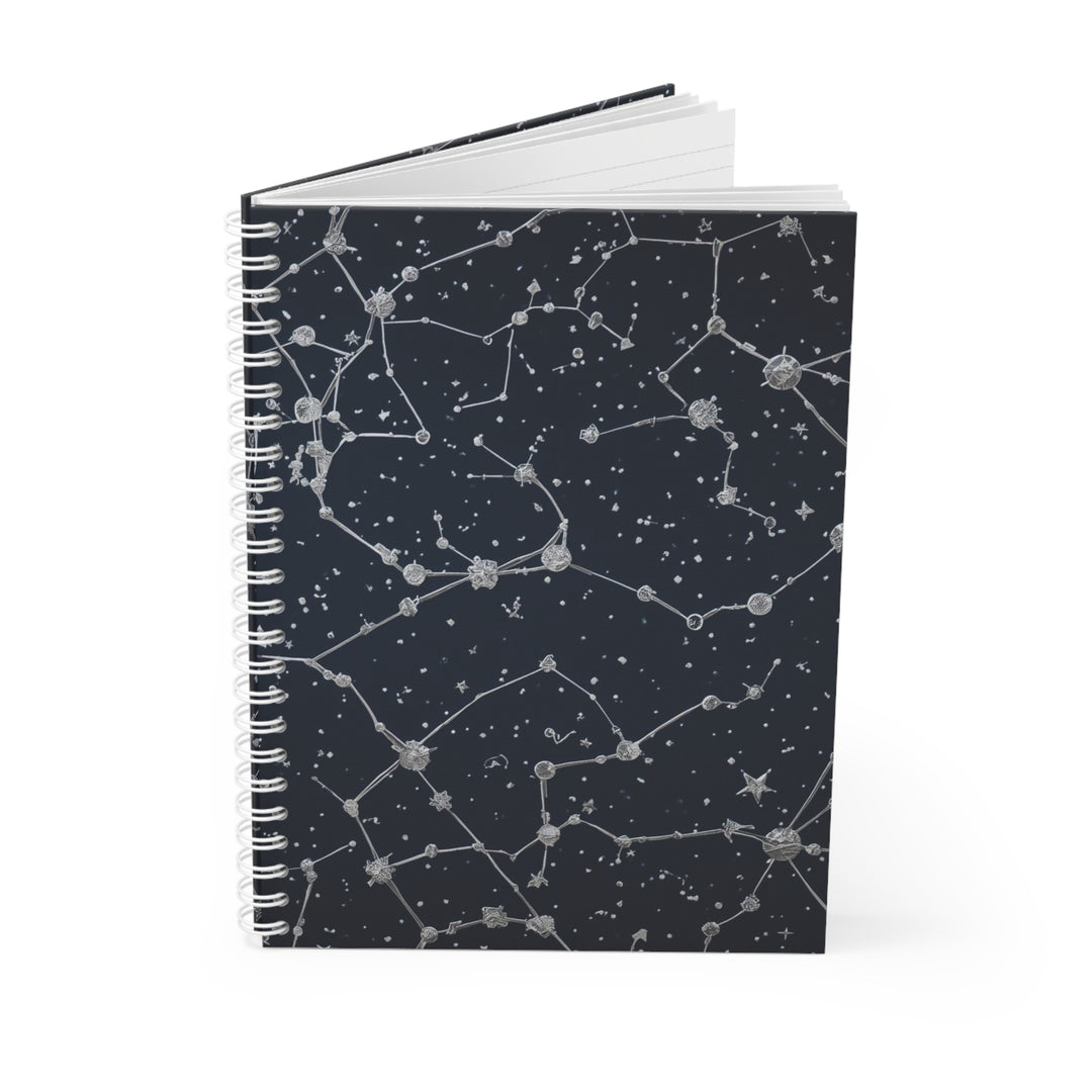 Customizable Celestial Constellation Spiral Notebook – Starry Night Design