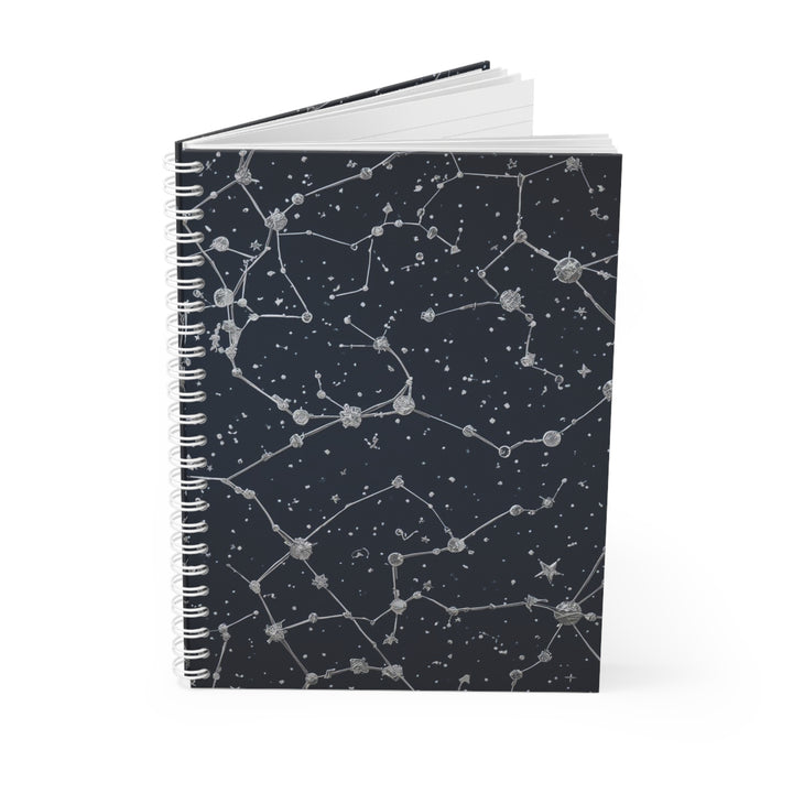 Customizable Celestial Constellation Spiral Notebook – Starry Night Design