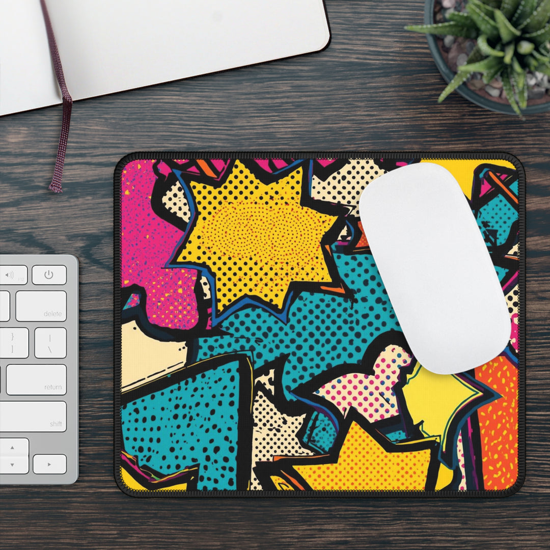 Pop Art Comic Gaming Mouse Pad – Precision, Style & Retro Vibes, 9x7