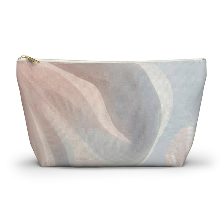 Chic T-Bottom Accessory Pouch – Pastel Abstract, Stylish Organizer Bag