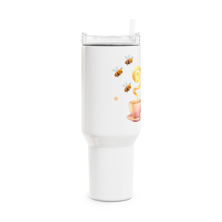 40oz Custom Bee Honey Teacup Tumbler – Cute Insulated, Spill-Proof Mug
