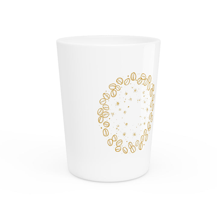 Personalized Coffee Beans Shot Glass – Trendy Custom Ceramic Party Favor