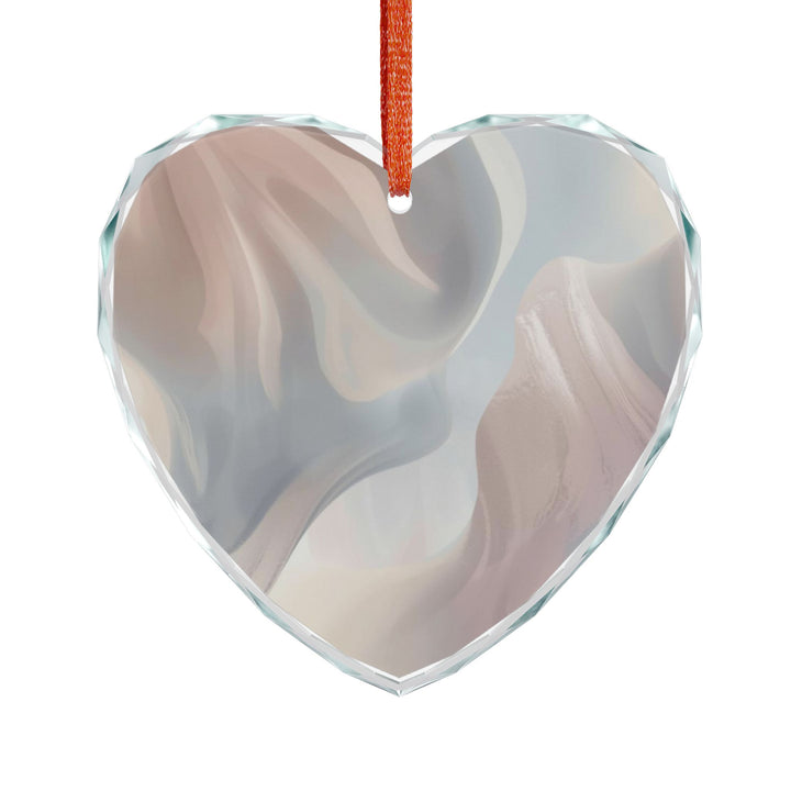 Crystal Glass Ornament – Modern Pastel Abstract, Elegant Gift & Decor