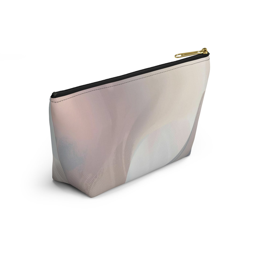 Chic T-Bottom Accessory Pouch – Pastel Abstract, Stylish Organizer Bag