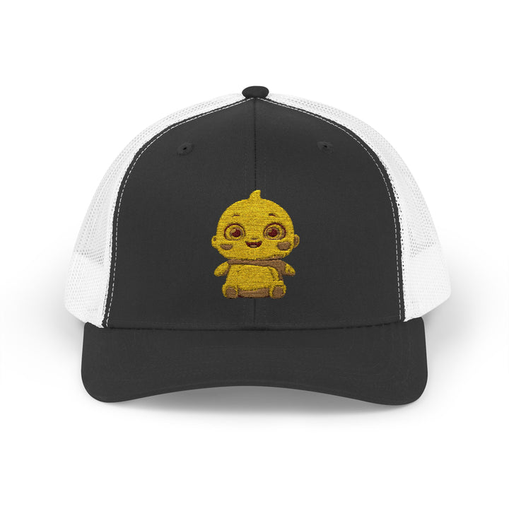 Chubby Chick Cartoon Snapback Trucker Cap – Cute & Trendy Kawaii Hat