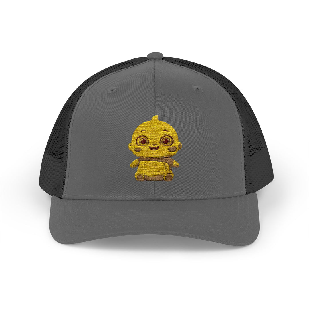 Chubby Chick Cartoon Snapback Trucker Cap – Cute & Trendy Kawaii Hat