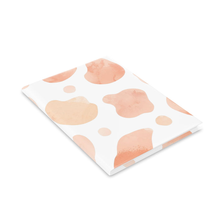 Hardcover Puffy Notebook – Plush, Abstract Watercolor, Customizable, Trendy